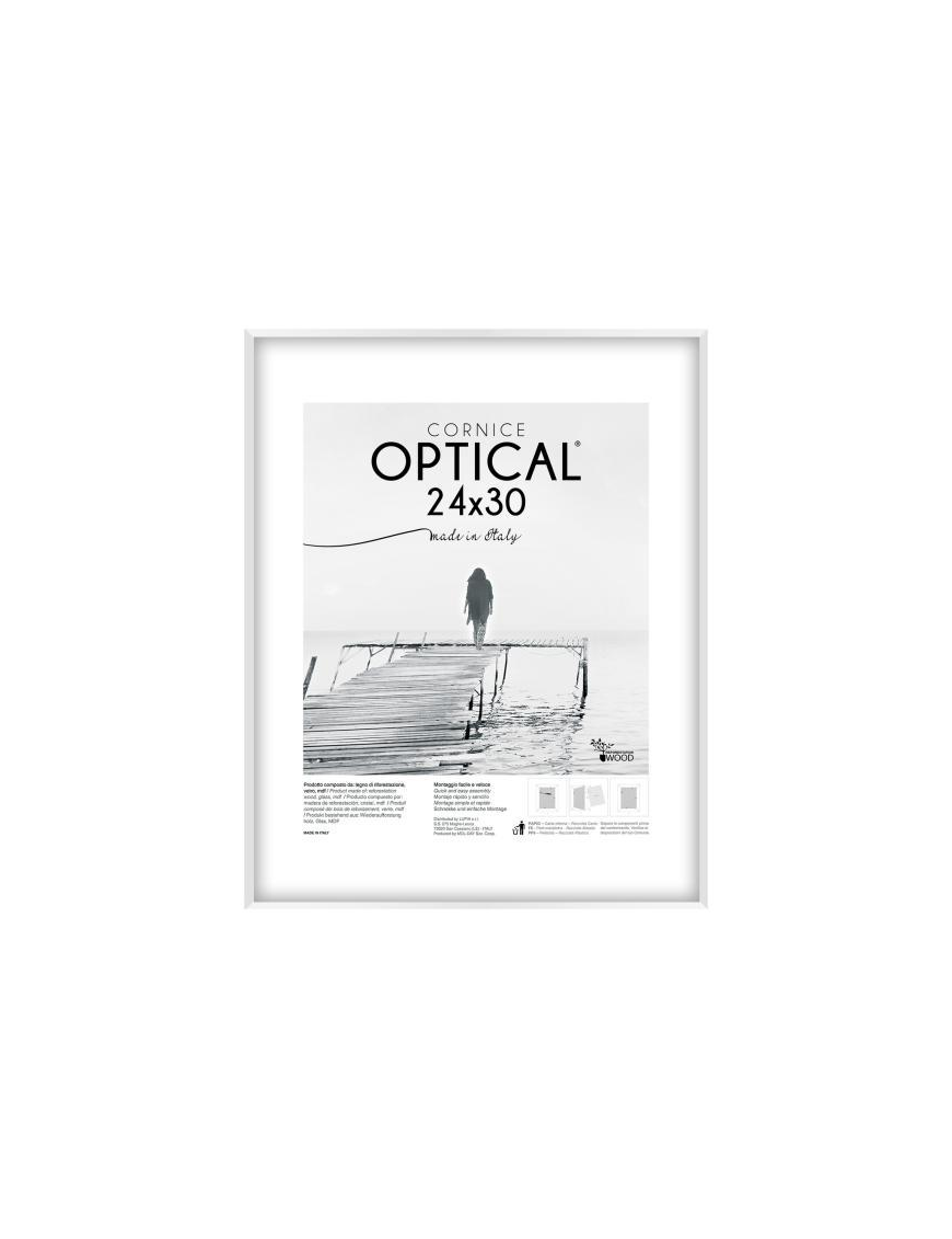 WHITE OPTICAL FRAME 24x30 CENTIMETERS