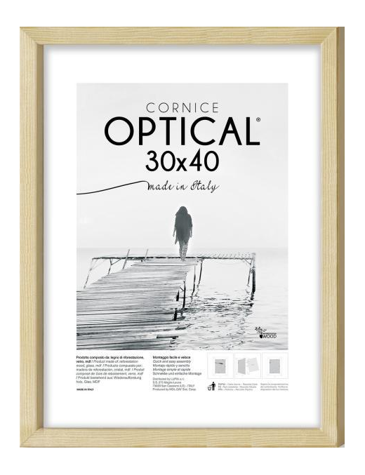 CORNICE OPTICAL NATURALE 30x40 CENTIMETRI