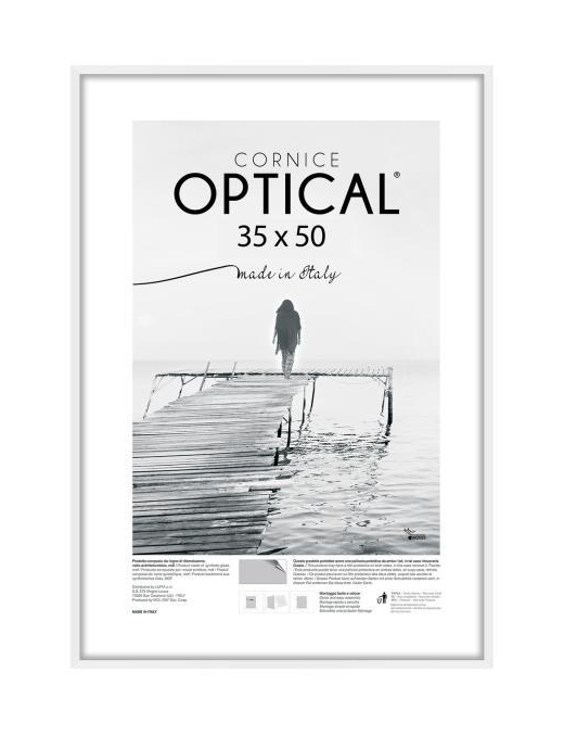 CORNICE OPTICAL BIANCO 35x50 CENTIMETRI