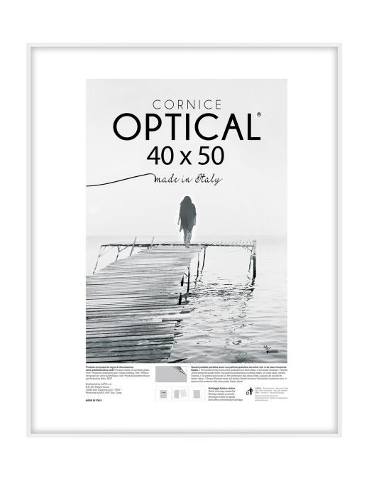 WHITE OPTICAL FRAME 40x50 CENTIMETERS