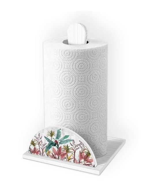 NEW PORTAROTOLO WHITE - BANANO GREY 19x19x29hcm