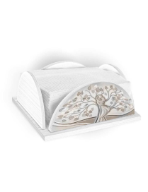 NEW PORTATOVAGLIOLI WHITE - ALBERO ABBRACCIO MIX 19x19x9hcm