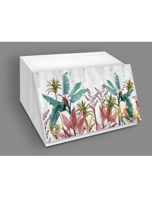 NEW WHITE BREAD BOX 30X40X20 BANANO GRAY