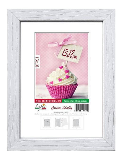 SHABBY WHITE FRAME 24x30 CM