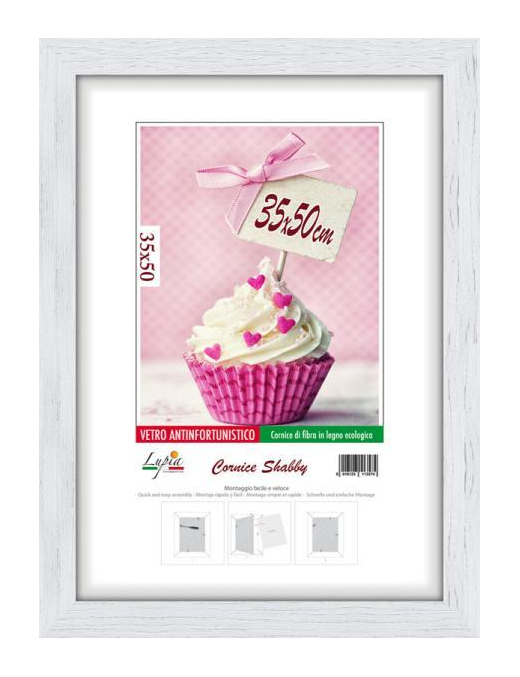 SHABBY WHITE FRAME 35x50 CENTIMETERS