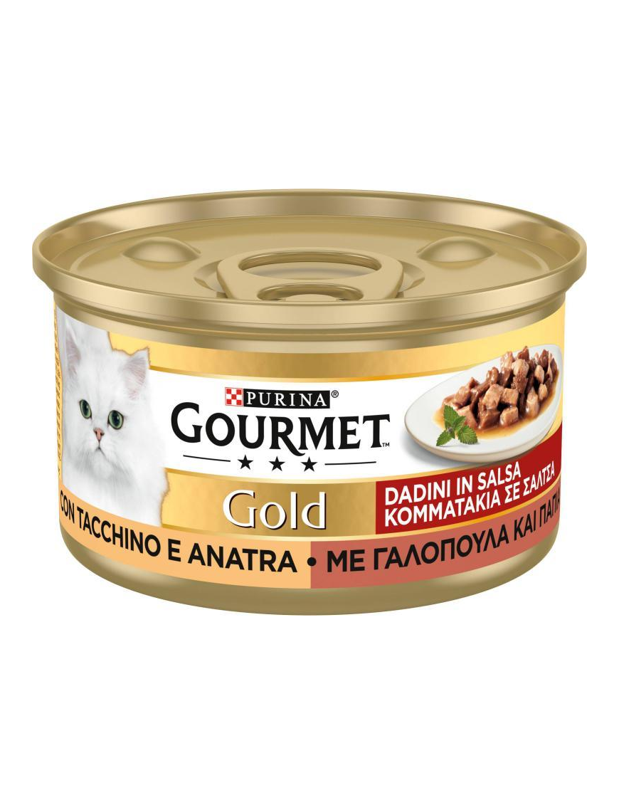 GOURMET GOLD 85gr DADINI TACCHINO E ANATRA
