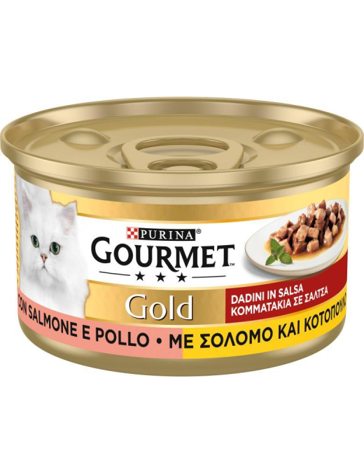 GOURMET GOLD 85gr DADINI SALMONE E POLLO