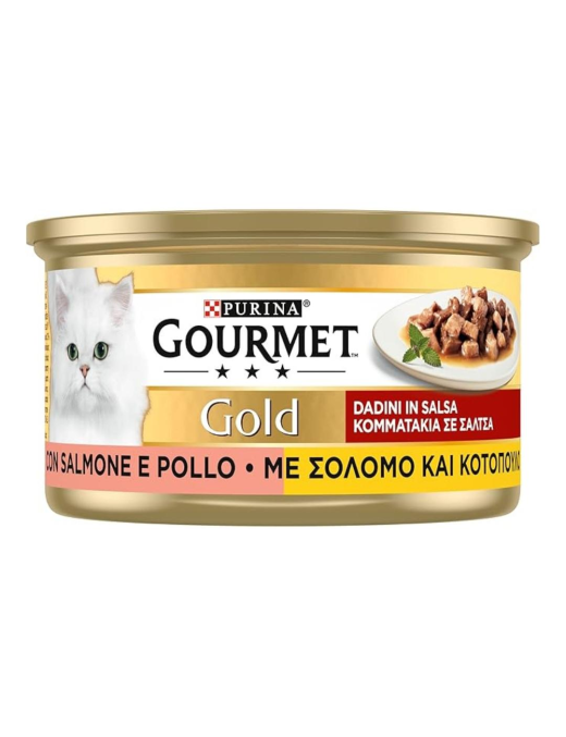 GOURMET GOLD 85gr DADINI SALMONE E POLLO