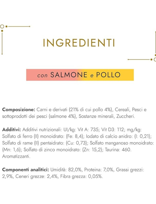 GOURMET GOLD 85gr DADINI SALMONE E POLLO