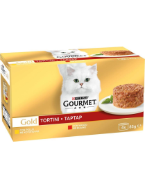 GOURMET GOLD 4x85gr BEEF/CHICKEN PATIES