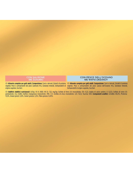 GOURMET GOLD 4x85gr STRACCETTI PESCE/SALMONE