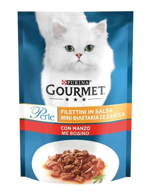 GOURMET PERLE 85gr BEEF FILLETS IN SAUCE