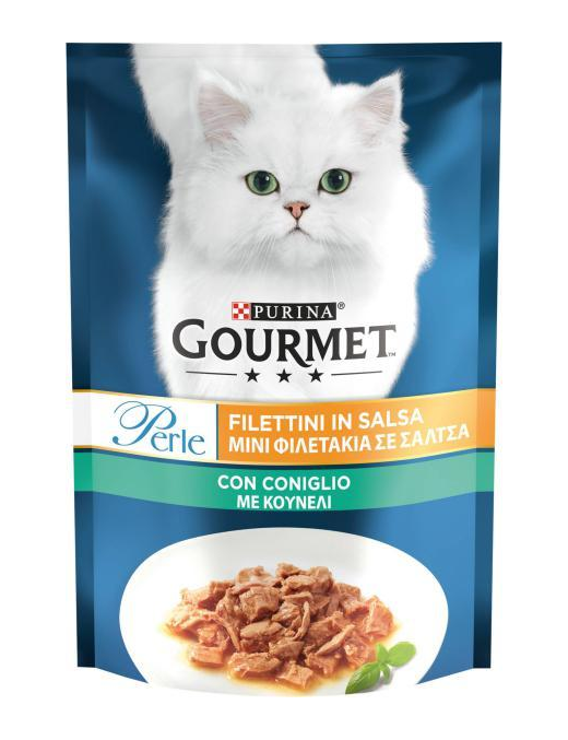 GOURMET PERLE 85gr FILETTI IN SALSA CONIGLIO