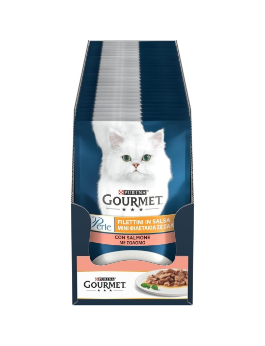 GOURMET PERLE 85gr FILETTI IN SALSA SALMONE