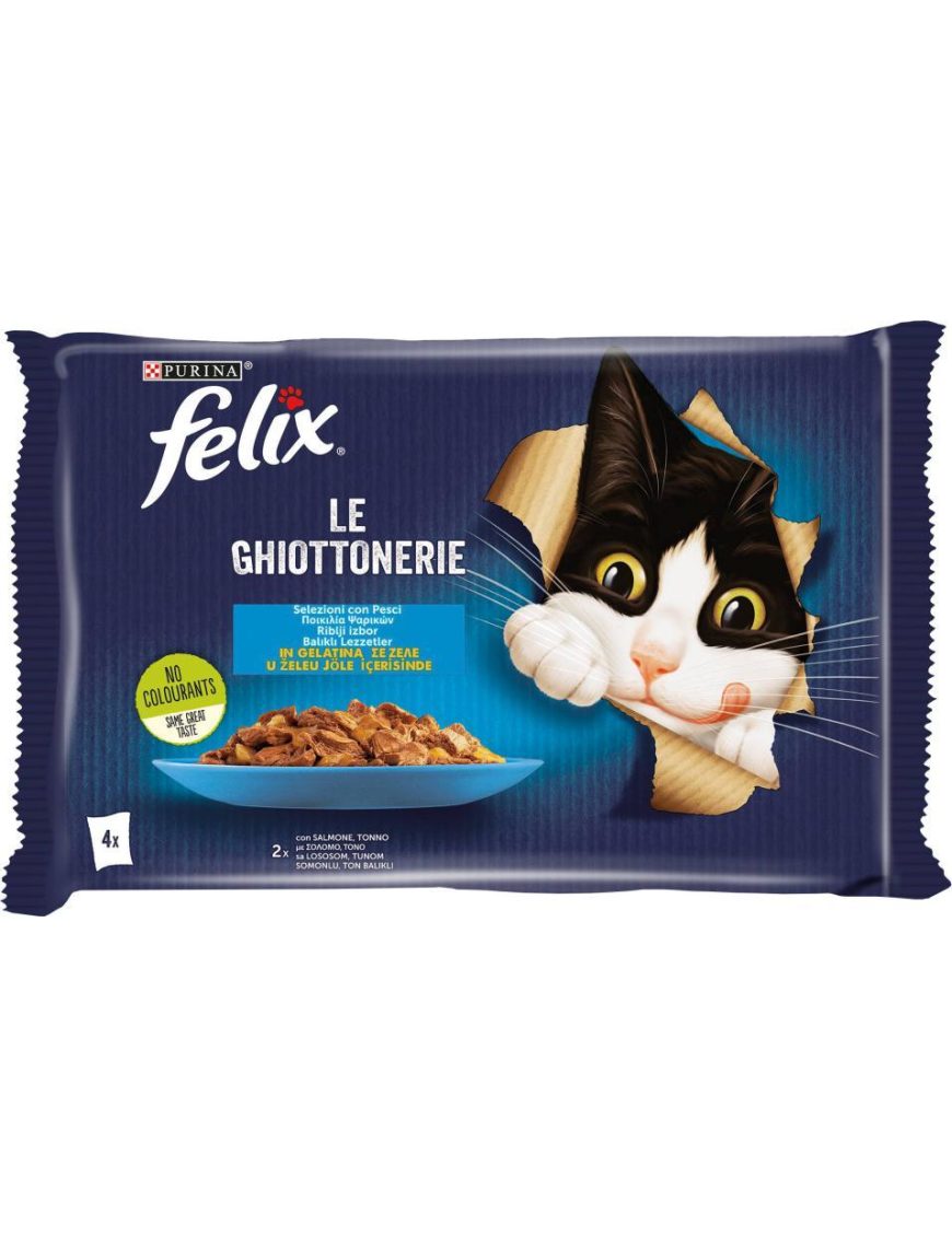 FELIX LE GIGOTTONERIE 4x85gr SELECTION OF FISH WITH SALMON AND TUNA