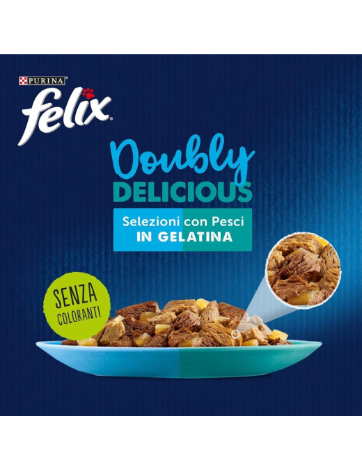 FELIX DOUBLY 4x85gr SELEZIONE CON PESCI