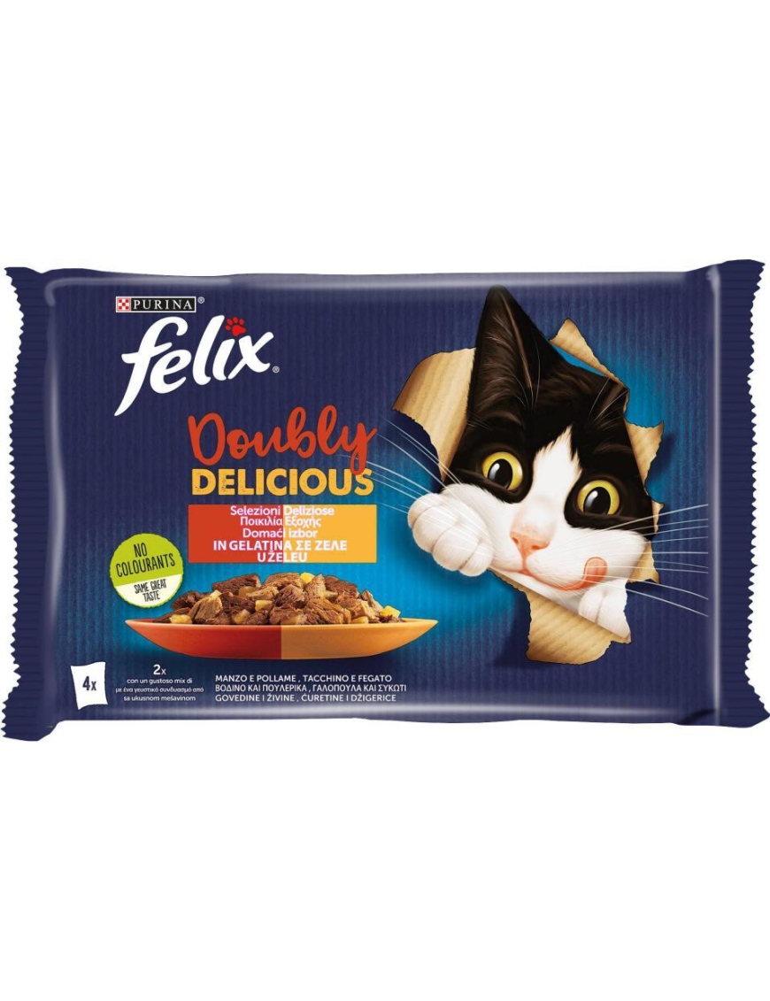 FELIX DOUBLY 4x85gr DELICIOUS SELECTION
