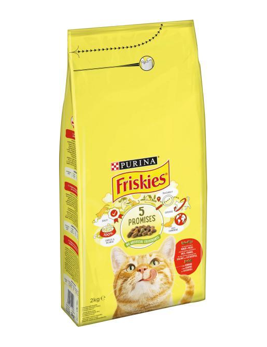 FRISKIES ADULT 2kg BEEF AND CHICKEN+VEGETABLES