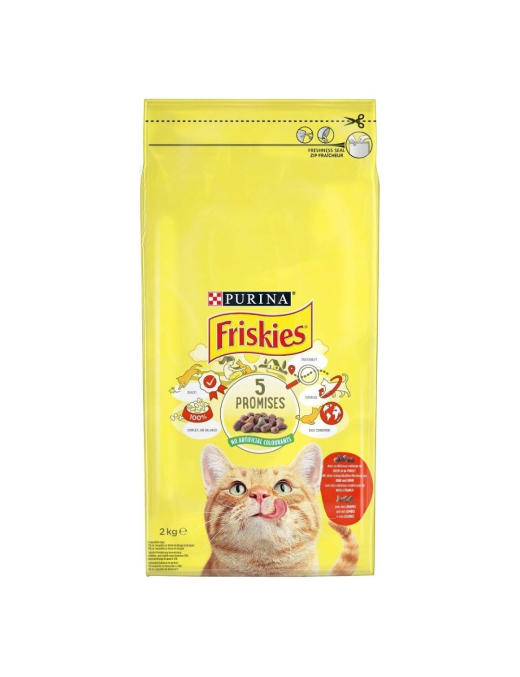 FRISKIES ADULT 2kg BEEF AND CHICKEN+VEGETABLES