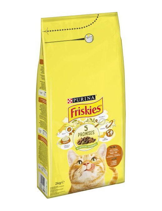 FRISKIES ADULT 2kg POLLO E TACCHINO+VERDURE
