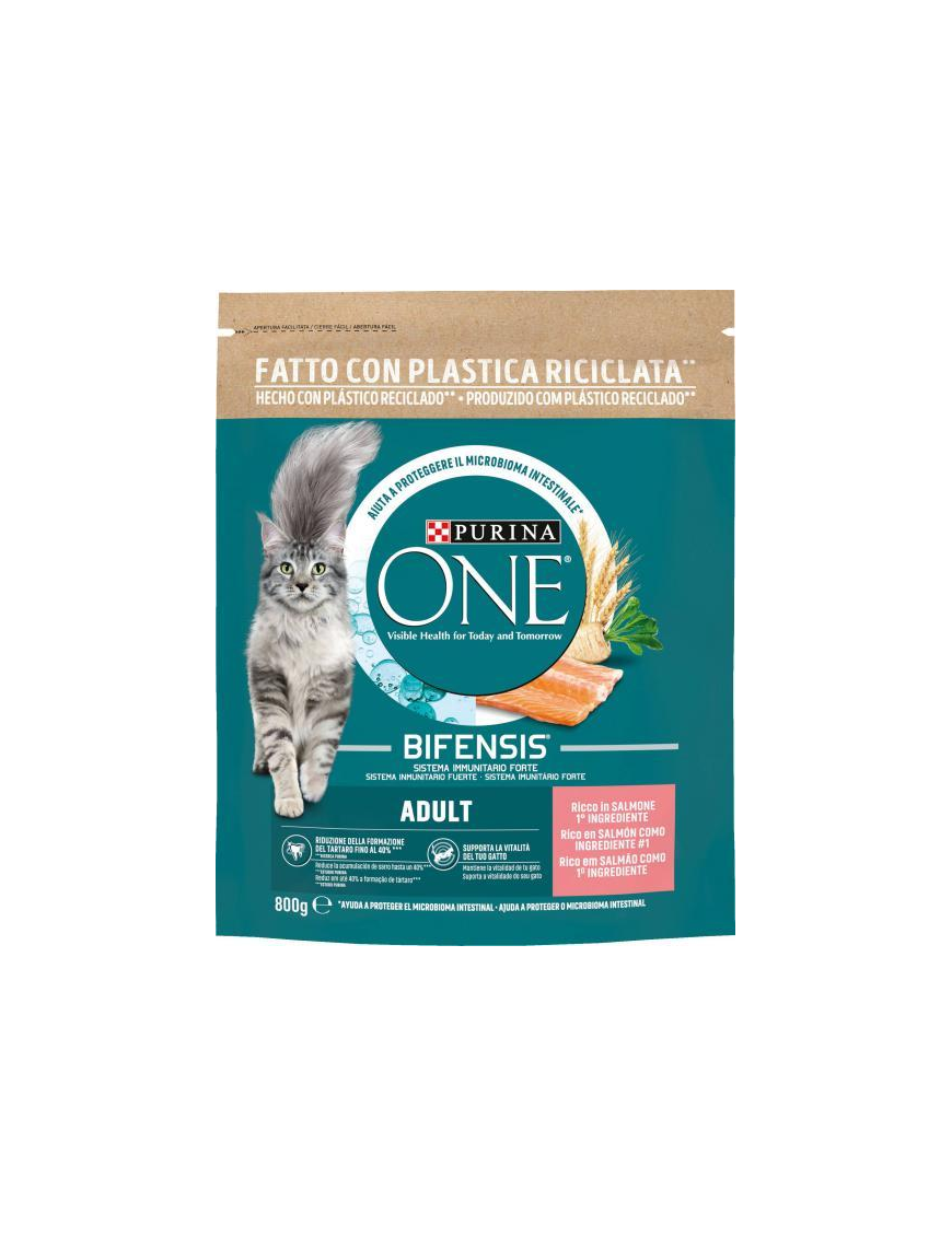 PURINA ONE BIFENSIS 800gr ADULT SALMONE