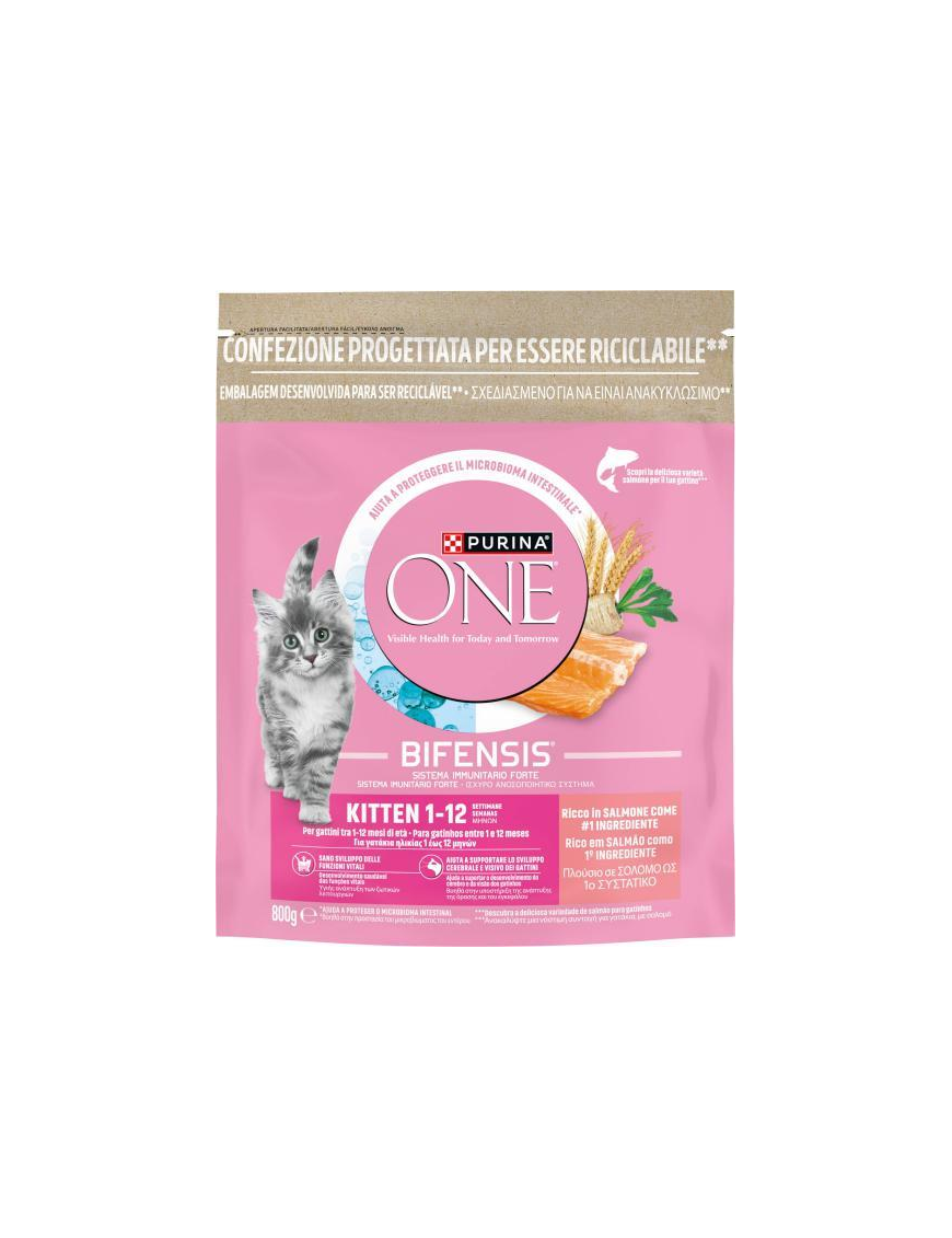PURINA ONE BIFENSIS 800gr JUNIOR SALMON