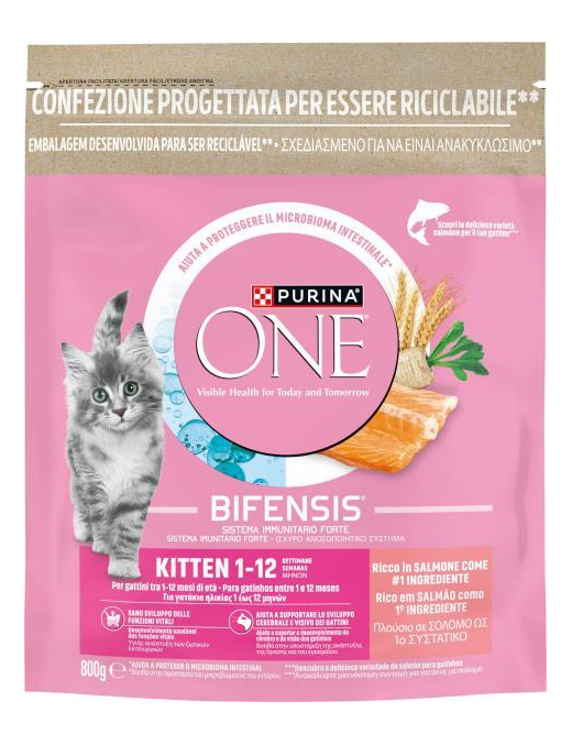 PURINA ONE BIFENSIS 800gr JUNIOR SALMONE