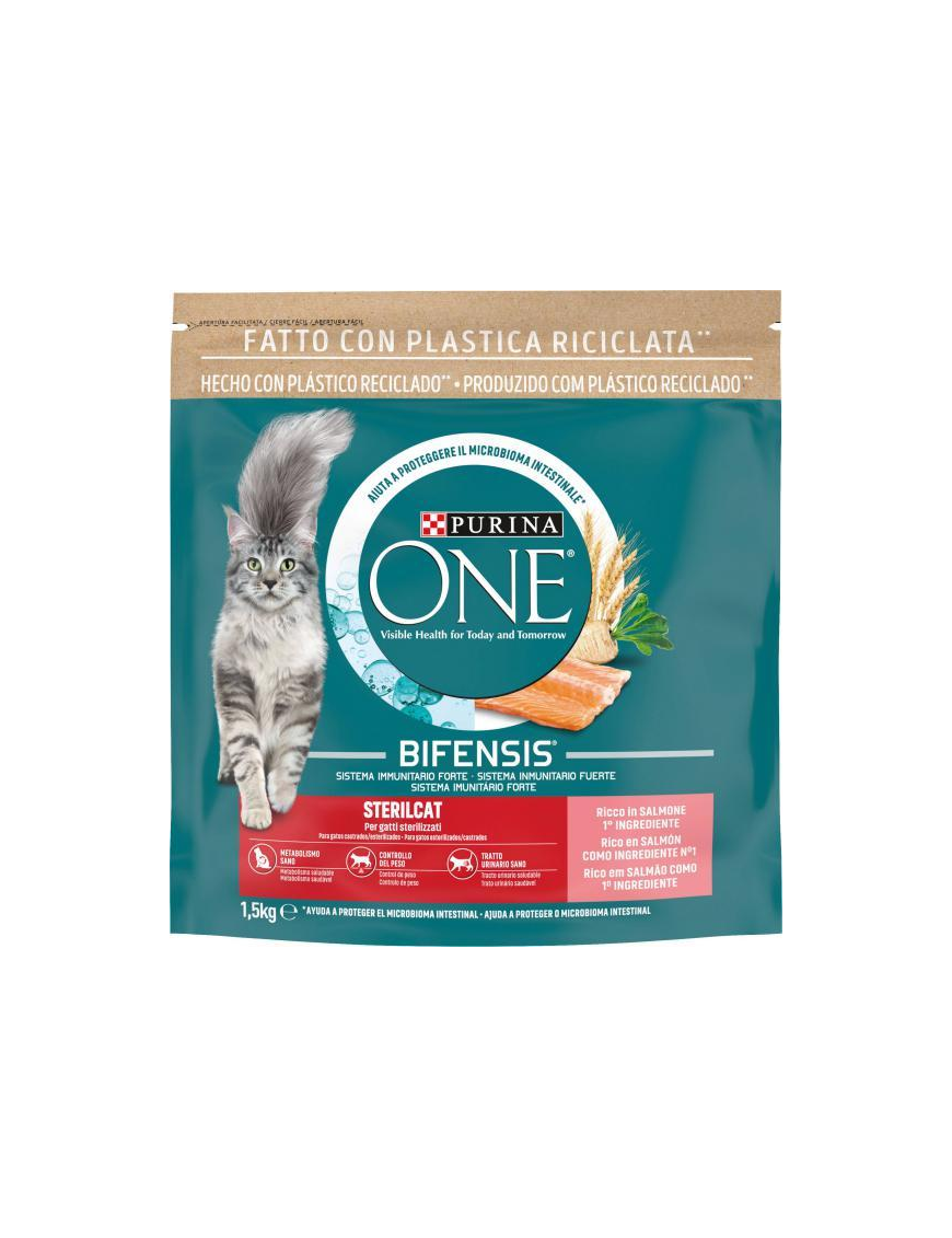 PURINA ONE BIFENSIS 1,5kg STERILCAT SALMONE