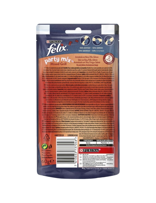 FELIX PARTY MIX 60gr MIXED GRILL BEEF