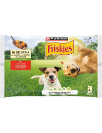 FRISKIES BAGS 4x85gr BEEF AND CARROTS