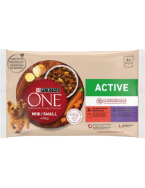 PURINA ONE UMIDO 4x85gr ACTIVE MANZO