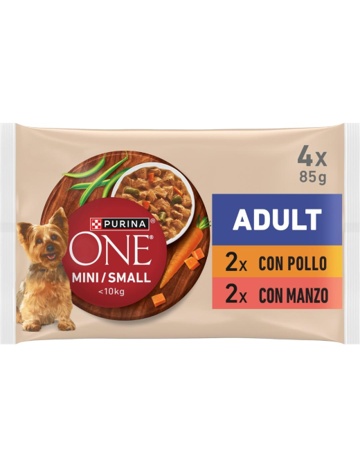 PURINA ONE WET 4x85gr MINI ADULT CHICKEN