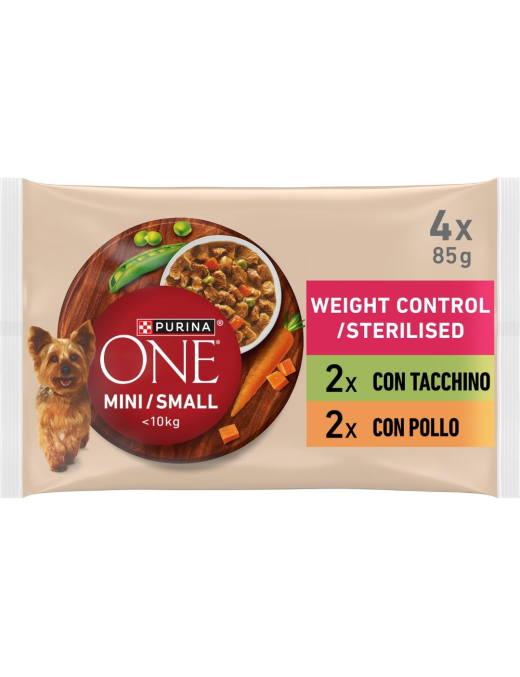 PURINA ONE WET 4x85gr MINI WEIGHT CONTROL