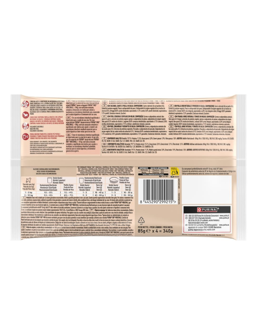 PURINA ONE WET 4x85gr MINI WEIGHT CONTROL