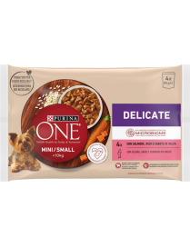 PURINA ONE UMIDO 4x85gr DELICATE SALMONE