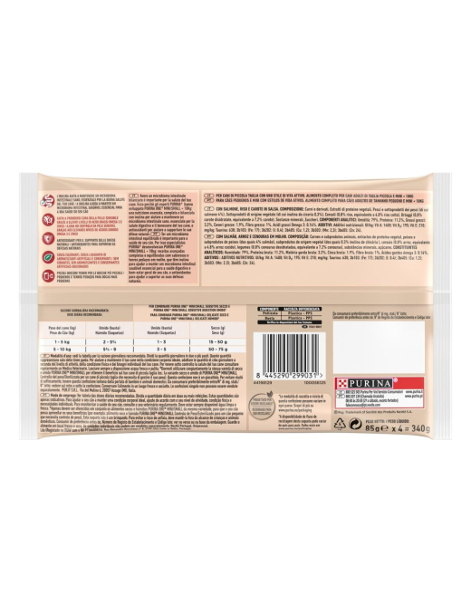 PURINA ONE UMIDO 4x85gr DELICATE SALMONE