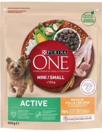 PURINA ONE MINI 800gr ACTIVE CHICKEN AND RICE