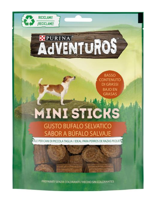 ADVENTUROS 90gr MINI STICKS BUFALO SELVATICO