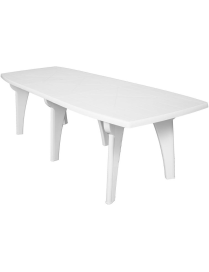 WHITE LIPARI TABLE 2 250x90x72 CENTIMETERS