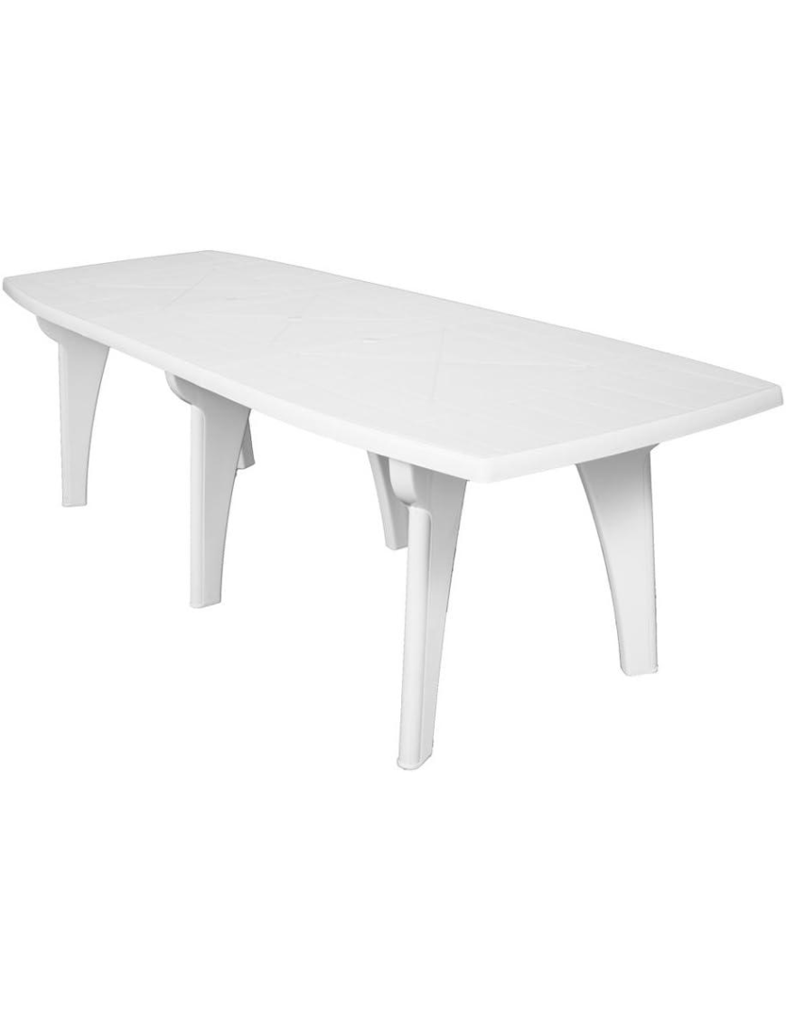 WHITE LIPARI TABLE 2 250x90x72 CENTIMETERS