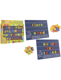 MAGNETIC BOARD WITH LETTERS AND NUMBERS