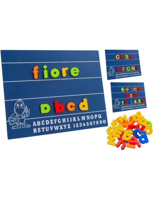 MAGNETIC BOARD WITH LETTERS AND NUMBERS