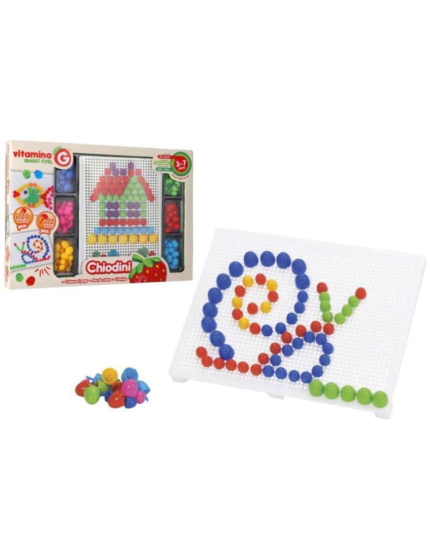 GIOCO CHIODINI MISTI 192 PEZZI