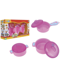 PAN WITH LID, 6 PIECES