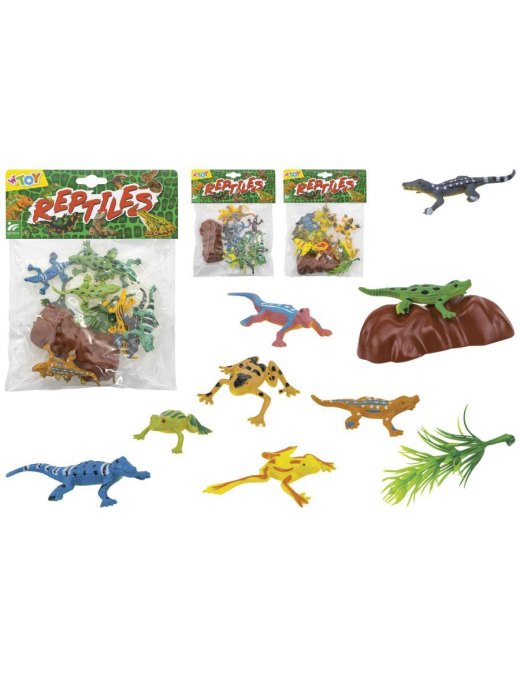 ANIMALS FROGS/LIZARDS 12 PIECES