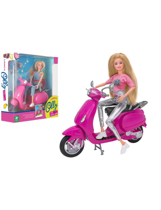 BAMBOLA CON SCOOTER