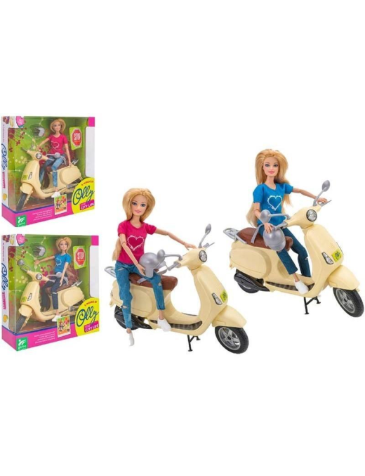 BAMBOLA CON SCOOTER