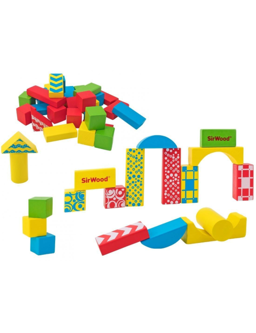 WOODEN BUILDINGS 50 PIECES