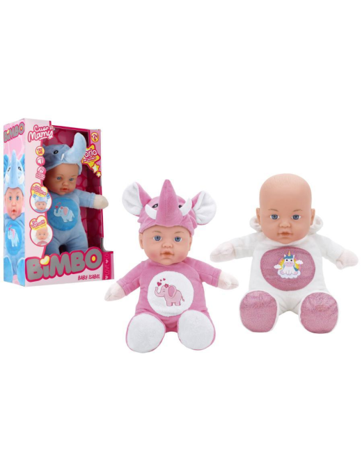 BIMBO BAMBOLOTTO 30cm CON VESTITO ANIMALE