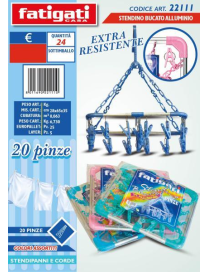HANGER WITH 20 ALUMINUM PEGS